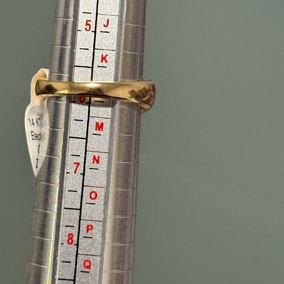 Vintage Deadstock 14kt Gold Electroplate and CZ Sz 6 Ring - Picture 4 of 5